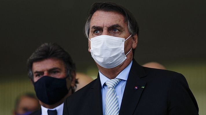Telediario 1 - El estado crítico en Brasil por la pandemia obliga a Bolsonaro a cambiar su discurso y pedir un pacto nacional