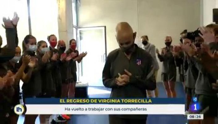 Virginia Torrecilla vuelve a entrenar 10 meses después de ser operada de un tumor