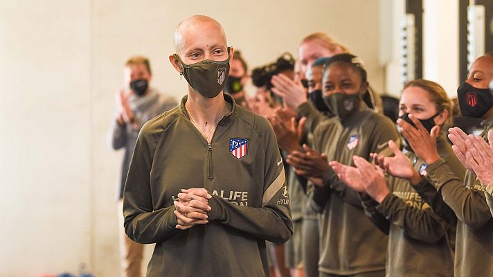 Telediario 1 - Virginia Torrecilla vuelve a entrenar 10 meses después de ser operada de un tumor