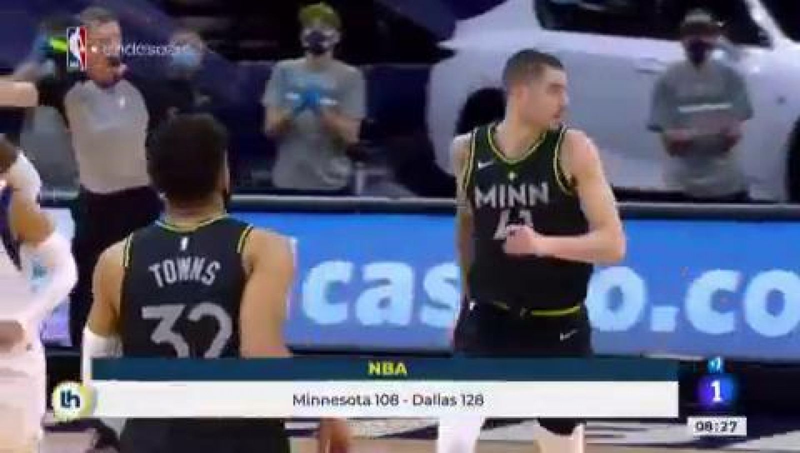 Los Wolves de Rubio y Juancho no pueden con Dallas | Ver