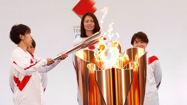 Telediario 1 - Arranca el Fukushima el relevo de la antorcha olímpica, pistoletazo de salida de Tokio 2020
