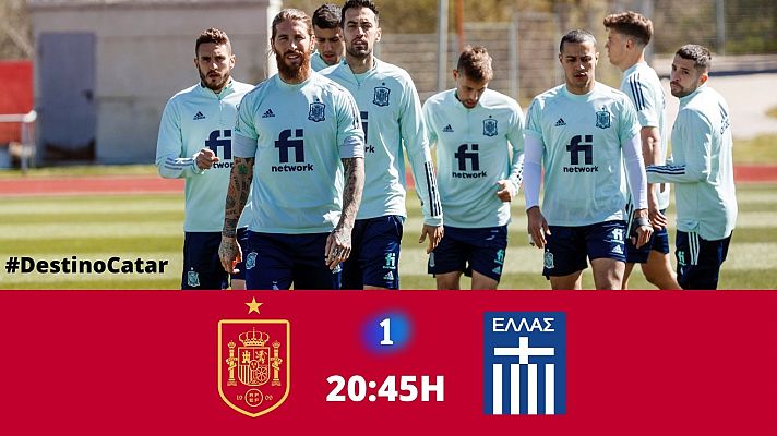 Telediario 1 - Grecia, primer paso de España en su camino hacia el Mundial de Catar