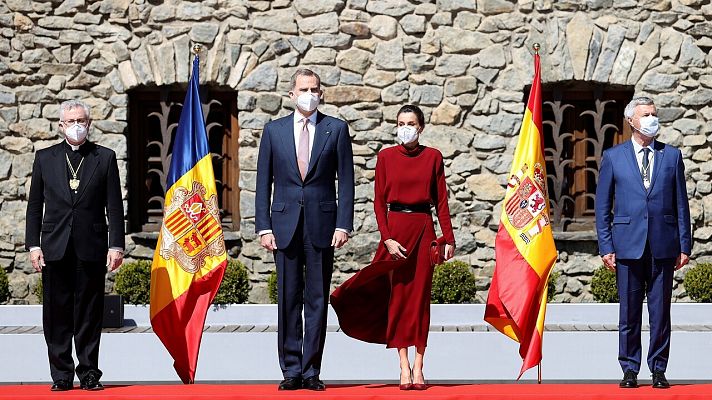 Telediario 1 - Los reyes retoman su agenda exterior con la primera visita oficial a Andorra de un jefe de Estado español