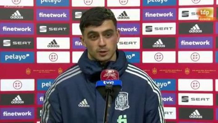 Fútbol - Pedri: "Contento con el debut pero no con el resultado"