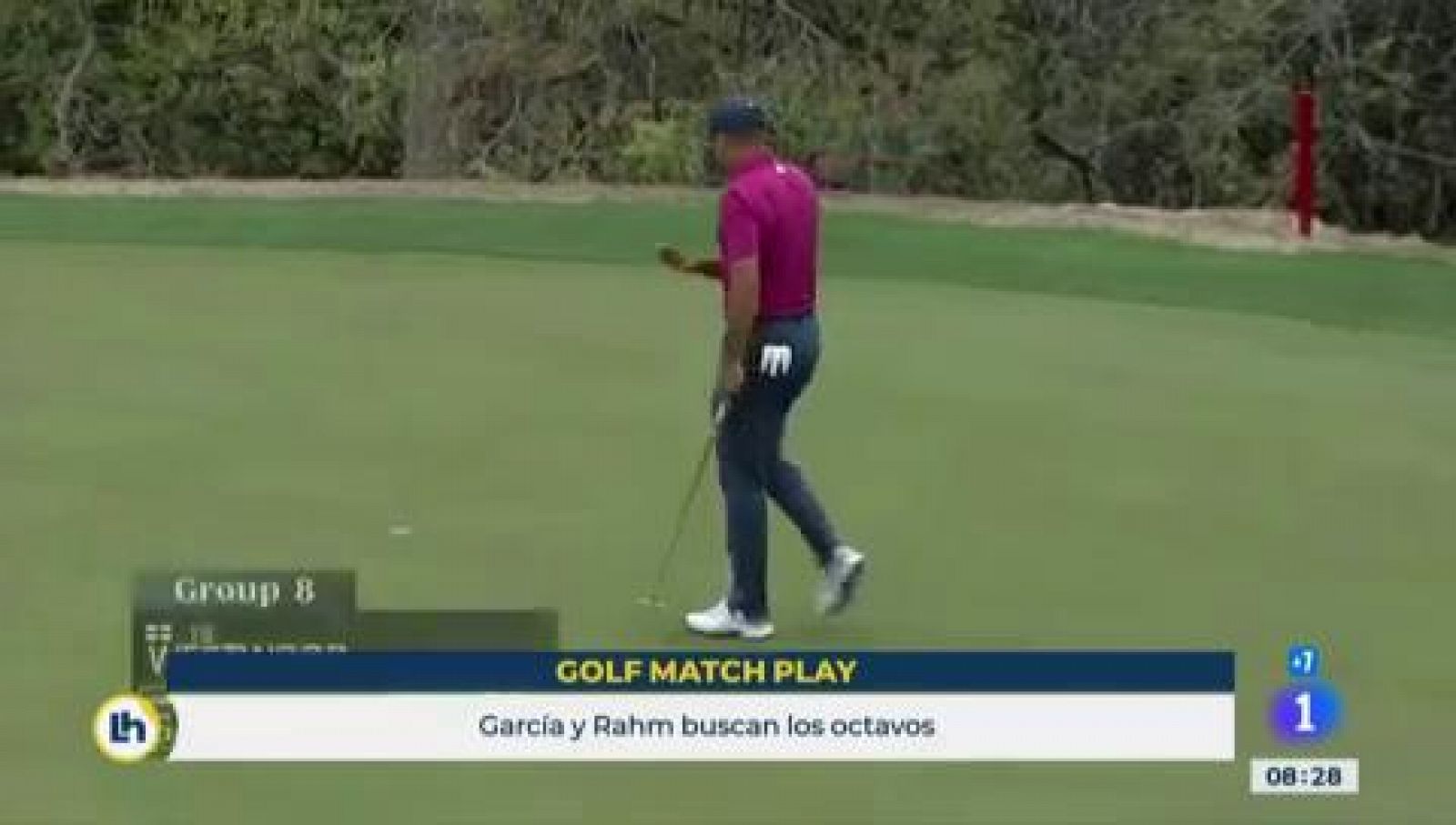 García y Rahm rozan los octavos del Match Play