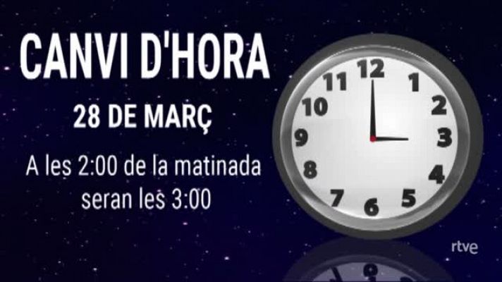 Cafè d'idees - Diumenge 28 a les 2 hem d'avançar els rellotges a les 3