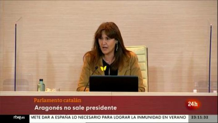 Aragonès no logra ser presidente de la Generalitat en primera votación