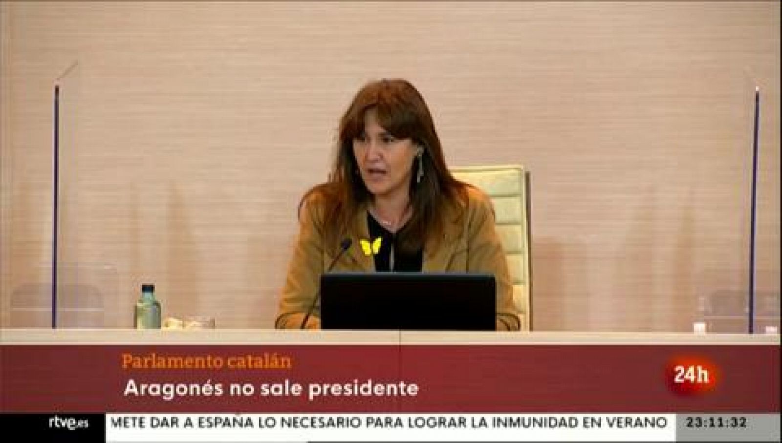 Aragonès no logra ser presidente de la Generalitat en primera votación- RTVE.es - Informativo 24h | Ver