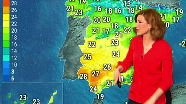 Bajan las temperaturas en Canarias, Baleares y el tercio oriental peninsular