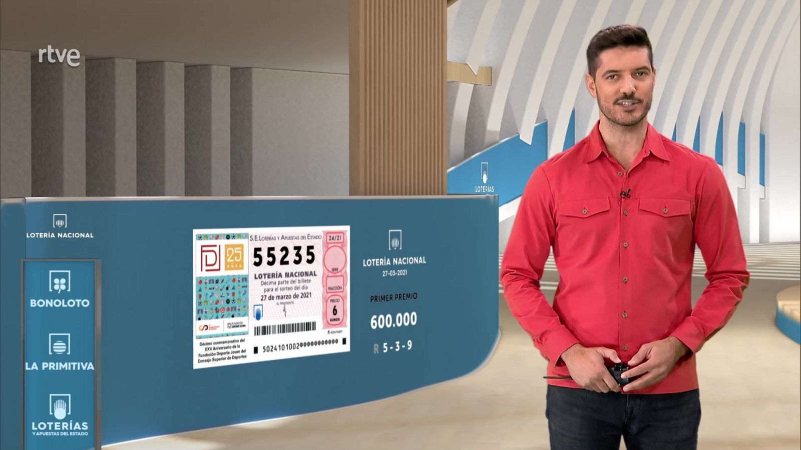 Sorteo de la Lotería Nacional del 27/03/2021 - ver ahora