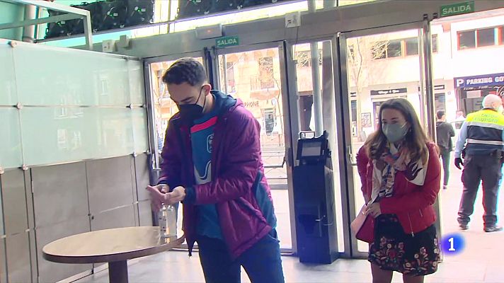 Telediario 1 - El público vuelve a las gradas en la Copa de España de fútbol sala