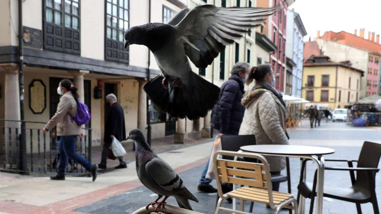 Intervalos de nubes medias y altas y  de evolución diurna