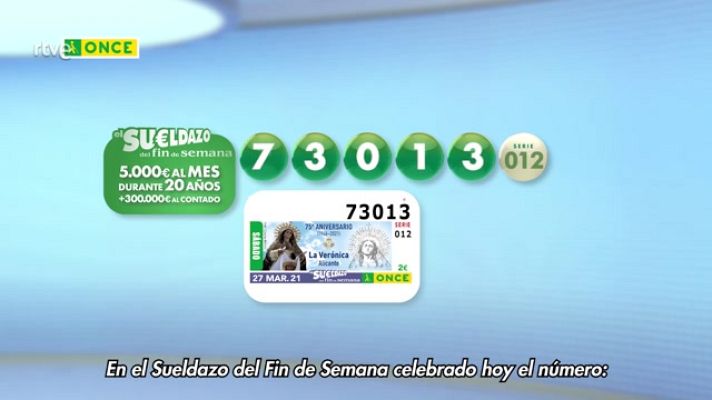 Sorteos ONCE - Sorteo ONCE - 27/03/21