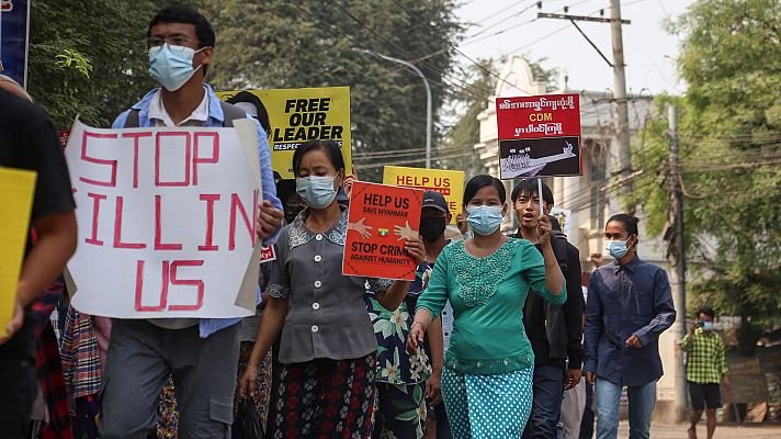 Informativo 24h - Condena internacional a la matanza de civiles en Birmania que amanece de luto