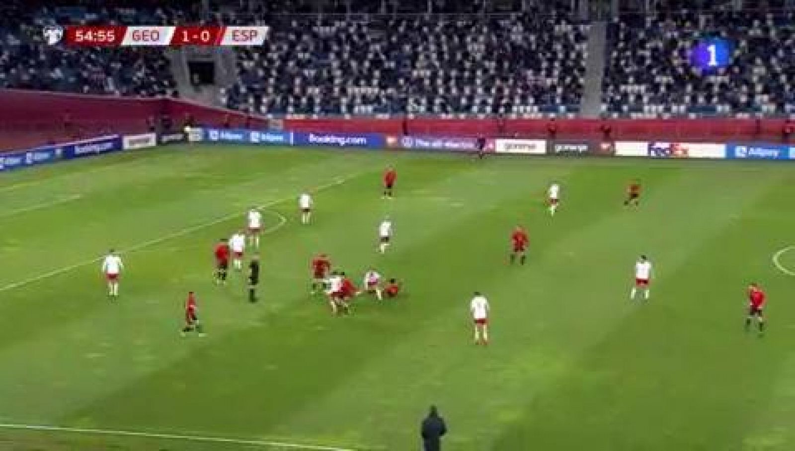 Ferrán Torres logra el empate de España ante Georgia