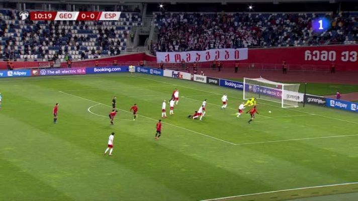 Resumen y goles del Georgia 1-2 España de clasificación al Mundial de Catar 2022
