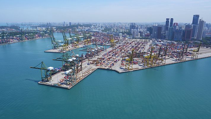 Asia desde el aire - Singapur desde el aire