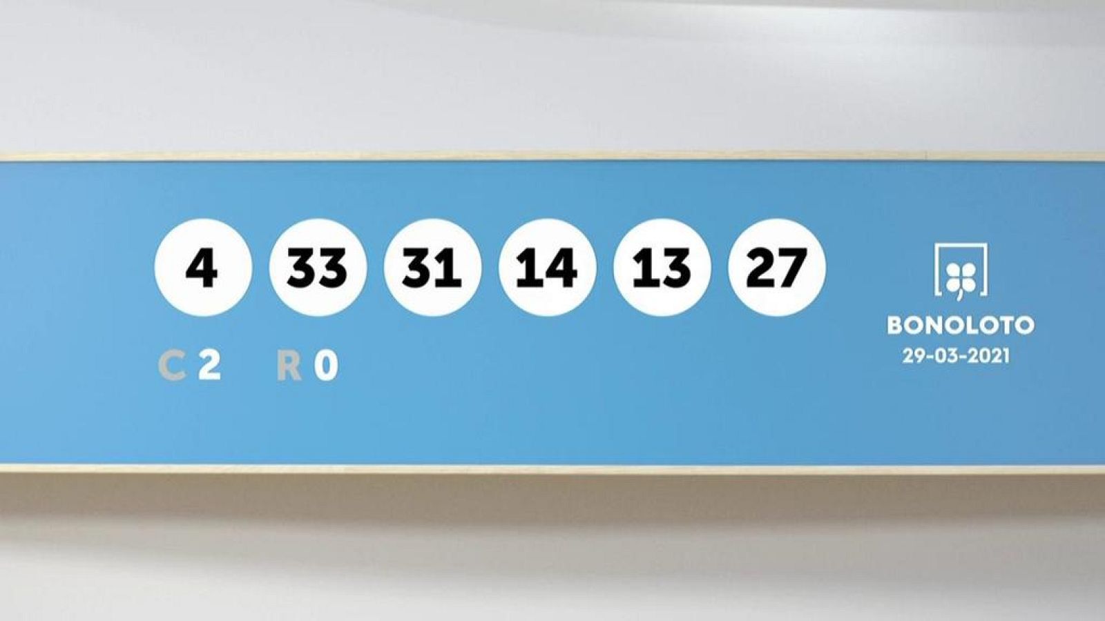 Sorteo de la Lotería Bonoloto del 29/03/2021 - Ver ahora