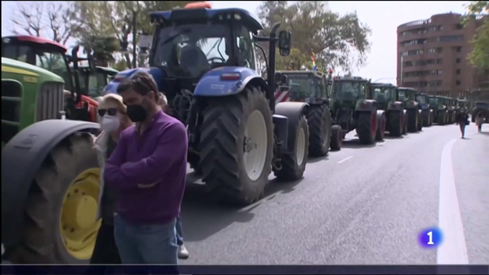 Tractorada en defensa del sector del arroz