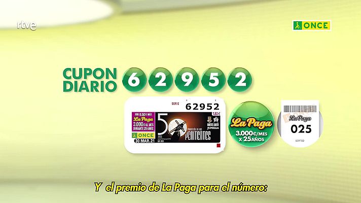 Sorteos ONCE - Sorteo ONCE - 30/03/21