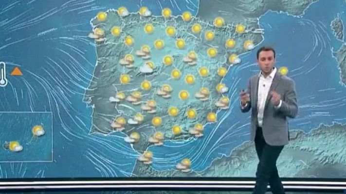 Telediario 1 - La Aemet prevé un ascenso de las temperaturas en los tercios sur y oeste peninsulares