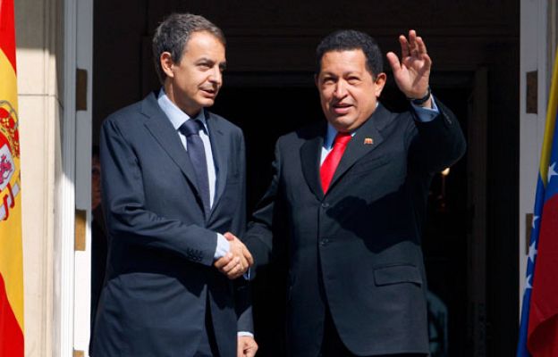  - Zapatero recibe a Chávez en Moncloa
