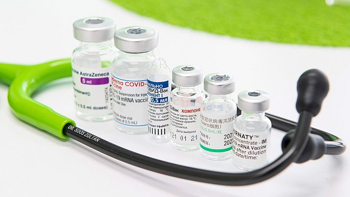 Telediario 1 - Llega un millón de dosis de AstraZeneca a España