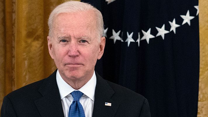 Telediario 1 - Biden presenta un ambicioso plan de infraestructuras de más de dos billones de dólares