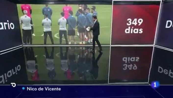 Telediario 1 - Illarramendi se lesiona en el entrenamiento previo a la final