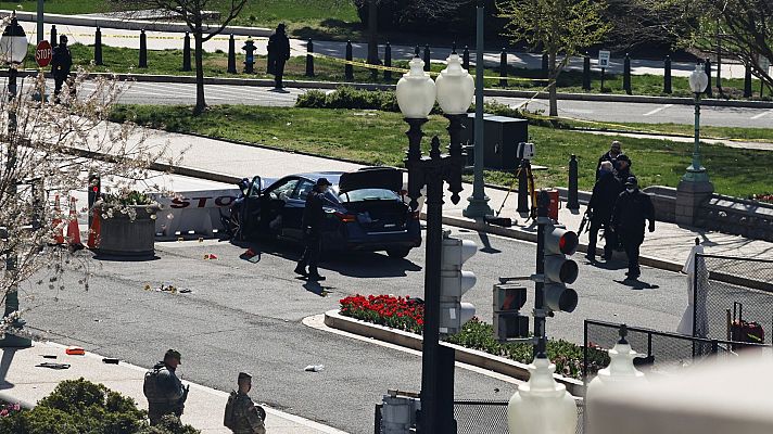 Muere el sospechoso y uno de los dos policías atropellados en las cercanías del Capitolio