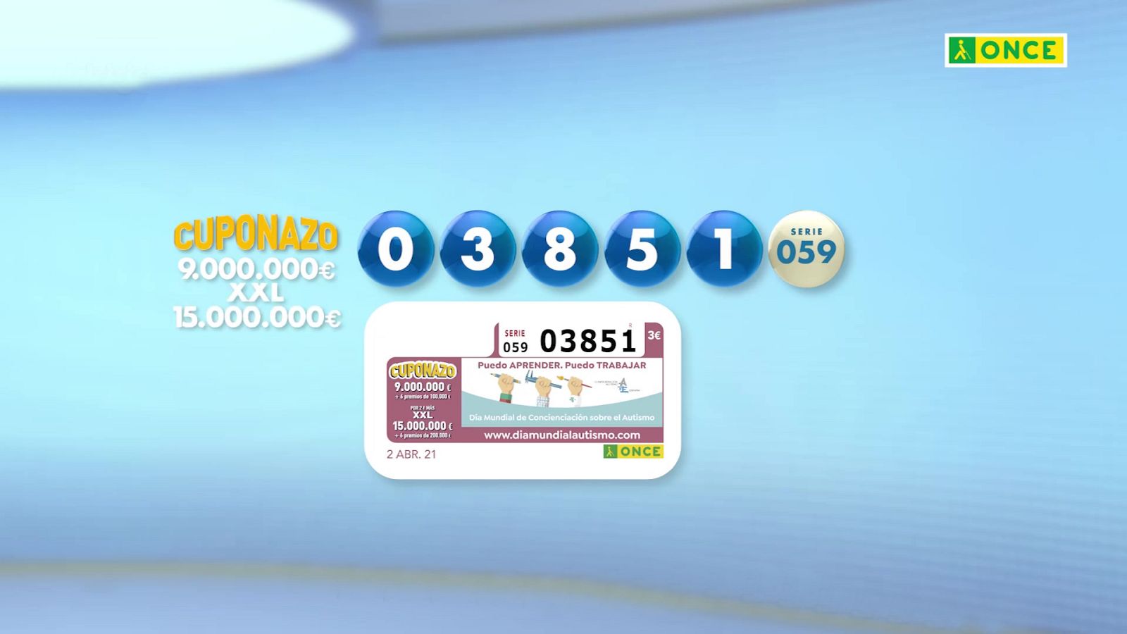 Sorteo ONCE - 02/04/21 - ver ahora