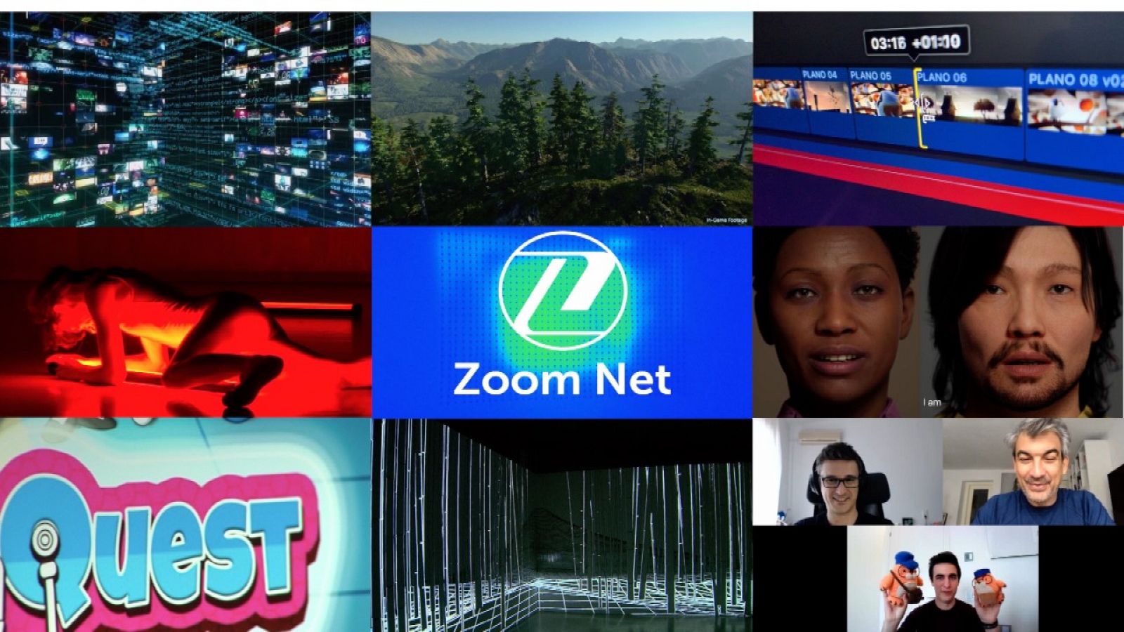 Zoom Net - Bodyquest y Molty Mole, arte y tecnología; algoritmos, y el cortometraje Vuela - ver ahora