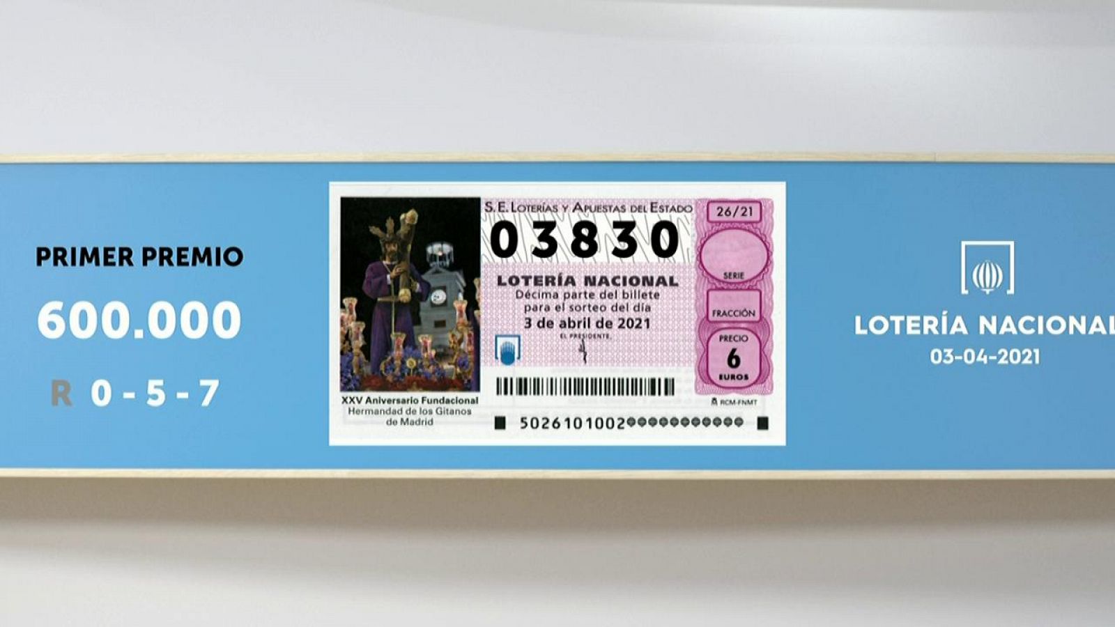 Sorteo De La Lotería Nacional 03 04 2021