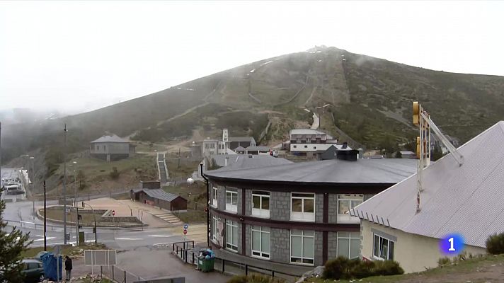 Telediario 1 - El cierre del Puerto de Navacerrada