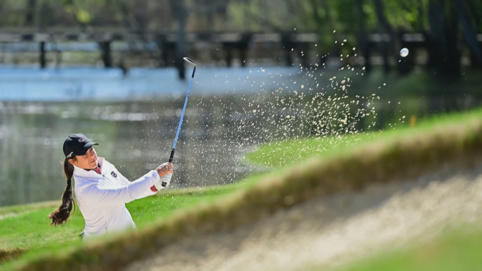 La golfista malagueña Ana Péláez bajo par en Augusta National