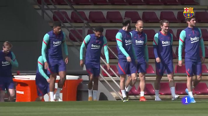 Telediario 1 - Koeman no reservará a Messi ni a De Jong pensando en el clásico