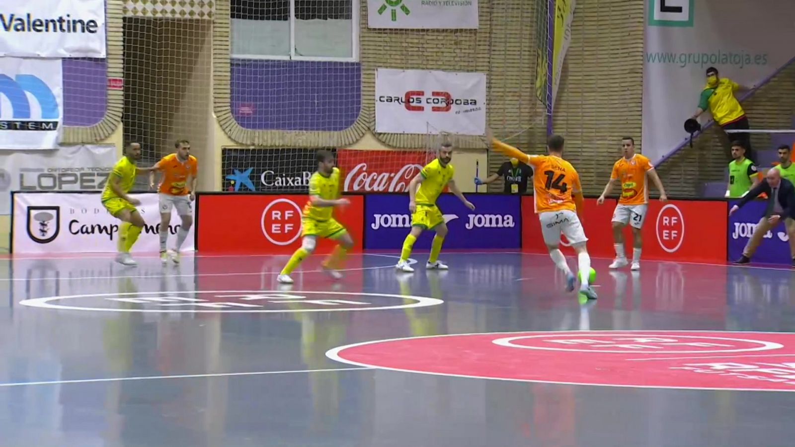 Fútbol Sala - Primera RFEF Futsal. 26ª jornada: Jaén Paraíso interior FS - Aspil Jumpers Ribera Navarra