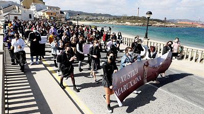 Casi cien mujeres protestan la decisin del juzgado sobre un caso de cmaras ocultas en Lugo