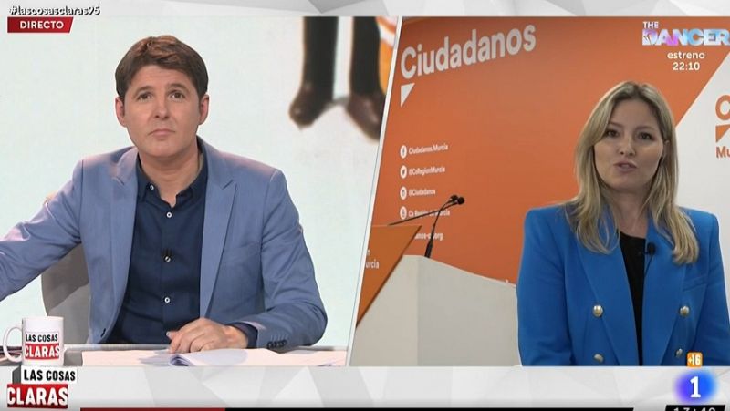 Martínez Vidal, de Ciudadanos: "En vista de los acontecimientos, la decisión de formar Gobierno en Murcia con el PP fue errónea"