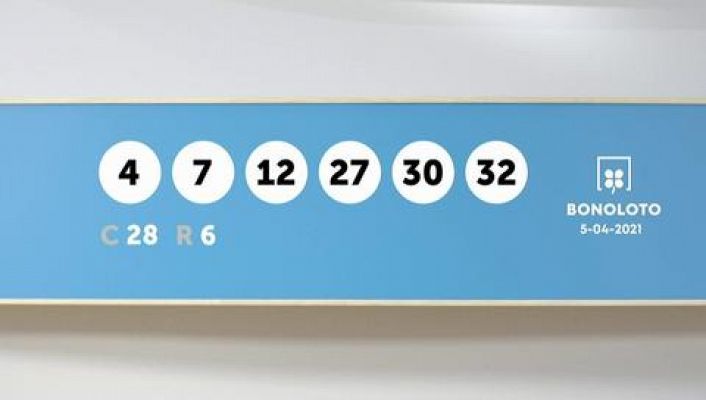 SELAE - Sorteo de la Lotería Bonoloto del 05/04/2021