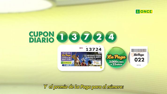 Sorteos ONCE - Sorteo ONCE - 05/04/21