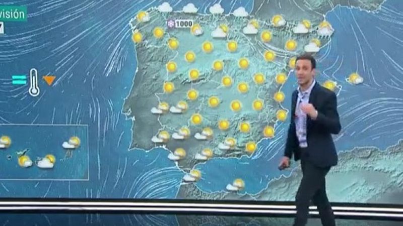 Temperaturas en descenso en el extremo norte y en aumento en el sureste