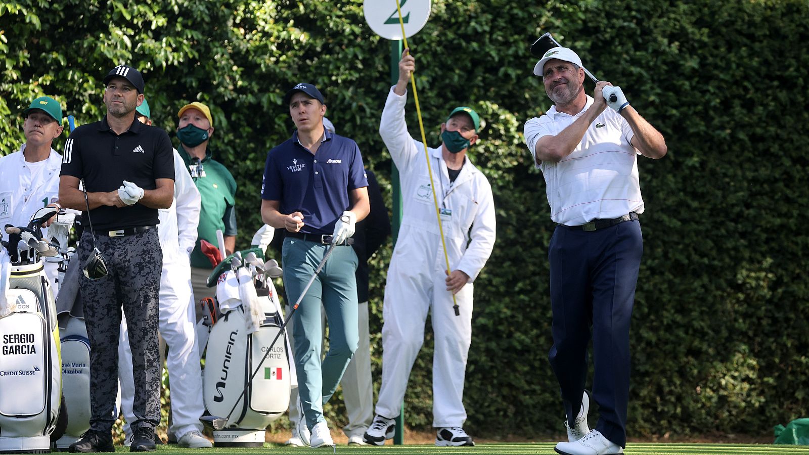 Chema Olazábal, 33 años jugando el Masters de Augusta
