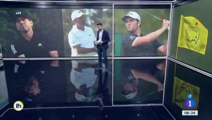 Telediario 1 - Los españoles, preparados para competir por la chaqueta verde de Augusta