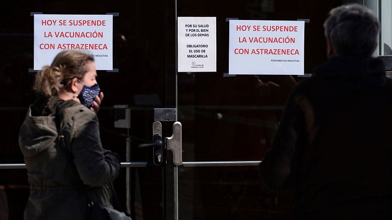 Castilla y León suspende la vacunación con AstraZeneca - Telediario 1 | Ver