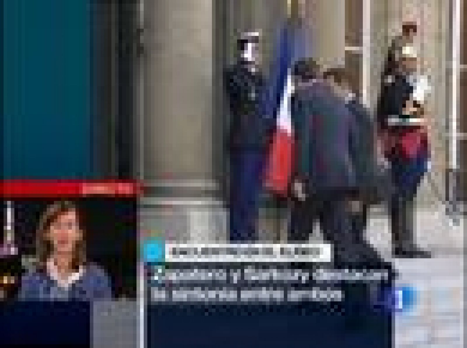En la capital francesa se ha reunido con Sarkozy en el Palacio del Elíseo.