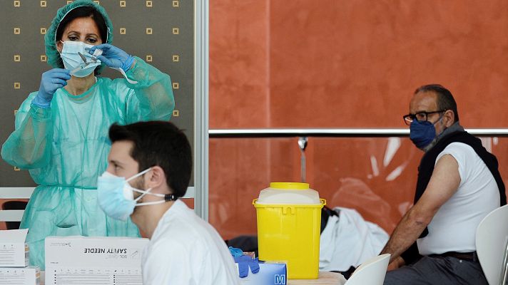 Telediario 1 - María Jesús Lamas: "Quienes ya han recibido la primera dosis de AstraZeneca tienen que estar tranquilos"