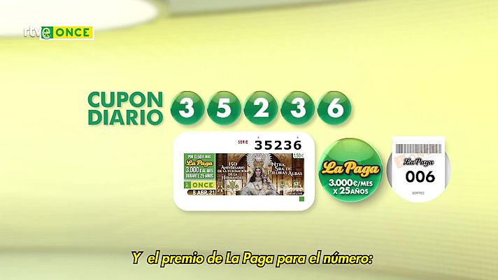 Sorteos ONCE - Sorteo ONCE - 08/04/21