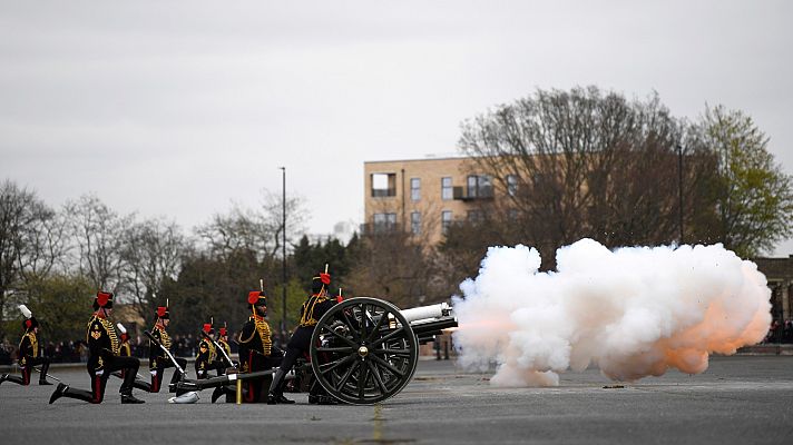 Salvas de honor en el Reino Unido en tributo al duque de Edimburgo