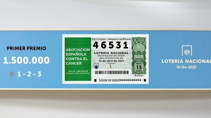 SELAE - Sorteo de la Lotería Nacional del 10/04/2021